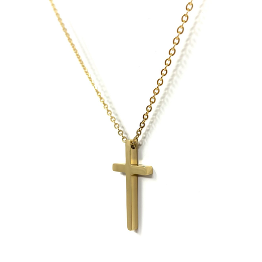 Dainty Gold Cross Necklace