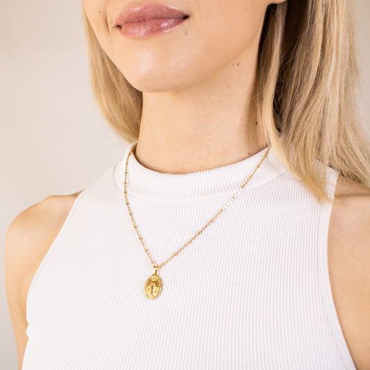 Dainty Virgin Mary Necklace (Small)